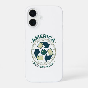Funda Para iPhone 16 Eco Warrior Recycle Day Shirt
