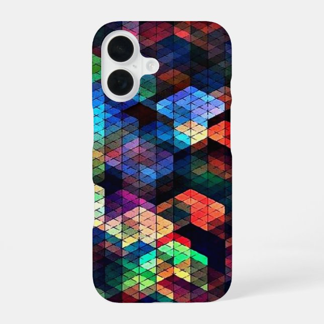 Funda Para iPhone 16 Efecto de Vidrio Emplomado (Reverso )