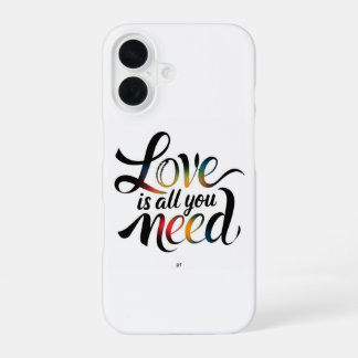 Funda Para iPhone 16 El amor es todo lo que necesitas: iPhone / iPad co