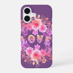 Funda Para iPhone 16 El amor morado en las flores acuáticas