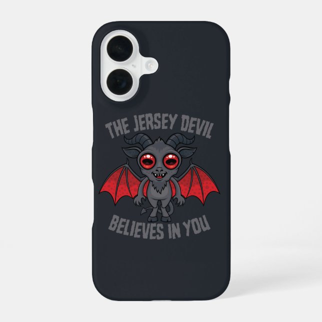 Funda Para iPhone 16 El Diablo de Jersey Cree En Ti (Reverso )