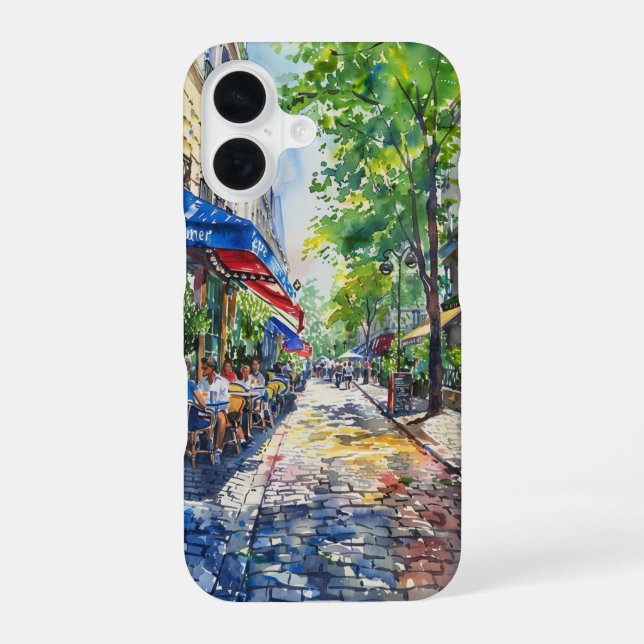Funda Para iPhone 16 El encantador café (Reverso )