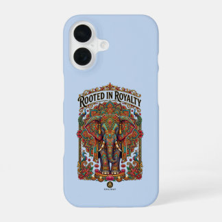 Funda Para iPhone 16 El gigante gentil: diseño artístico de elefante