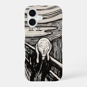 Funda Para iPhone 16 El Grito – Edvard Munch – Texto Personalizado