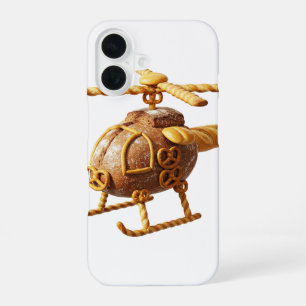 Funda Para iPhone 16 El Helicóptero de Pretzel: Arte Alimentario de Pan