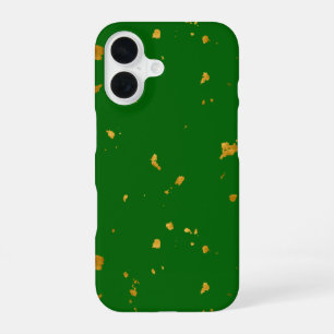 Funda Para iPhone 16 El oro falla en el verde esmeralda