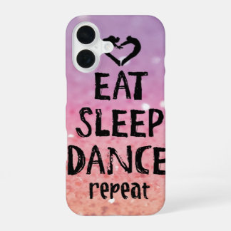 Funda Para iPhone 16 El purpurinoso come, duerme, baila el caso