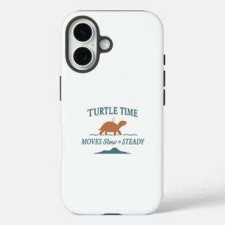Funda Para iPhone 16 El Tiempo de la Tortuga se Mueve Lento y Firme