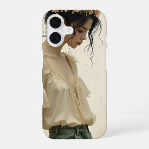 Funda Para iPhone 16 Elegancia suave en un baile de mariposas
