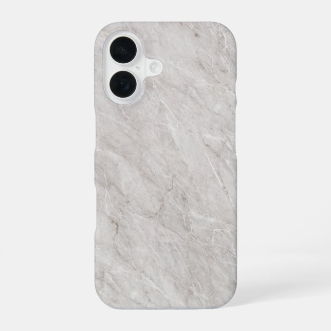 Funda Para iPhone 16 Elegant White Marble  (Reverso )