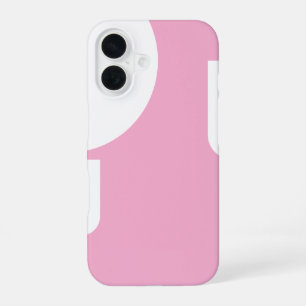 Funda Para iPhone 16 Elegante blanco en rosa claro