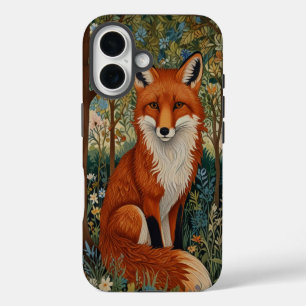 Funda Para iPhone 16 Elegante boho retro zorro rojo animal del bosque