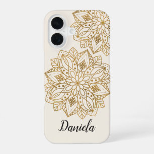 Funda Para iPhone 16 Elegante Funda de Iphone de Mandala de la Naturale