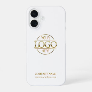 Funda Para iPhone 16 Elegante Logotipo Empresarial de la Empresa de Pro