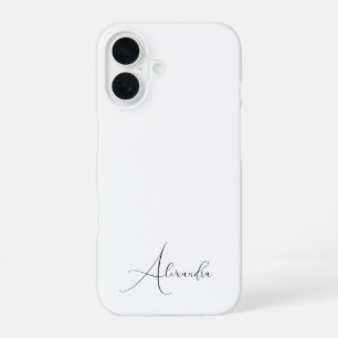 Funda Para iPhone 16 Elegante nombre minimalista personalizado para muj