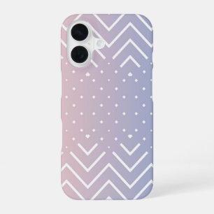 Funda Para iPhone 16 Elegante rosa cuarzo azul pastel Lindo Chevron