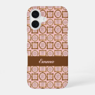 Funda Para iPhone 16 Emma de Jane Austen Citas Personalizadas