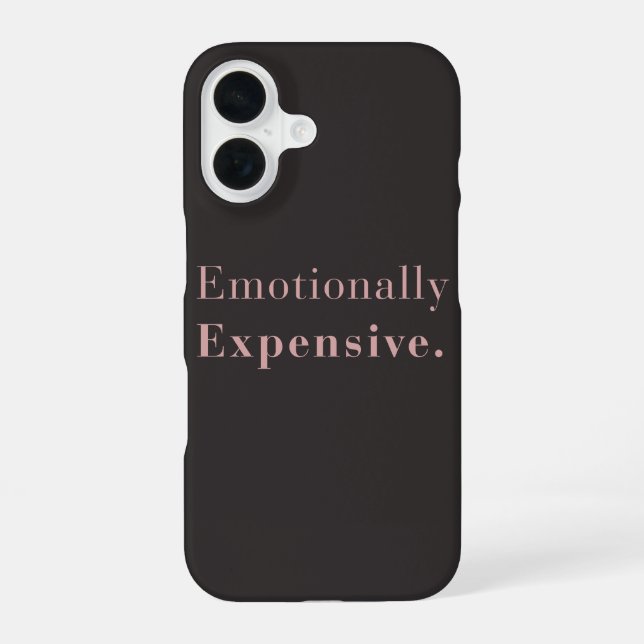 Funda Para iPhone 16 Emotionally Expensive Minimal Luxe Aesthetic (Reverso )