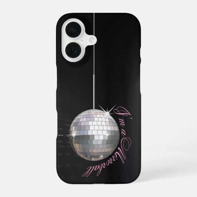 Funda Para iPhone 16 Encuéntrame en la bola de discoteca (Reverso )