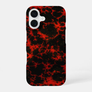 Funda Para iPhone 16 Energía Llamas Rojas y Negras