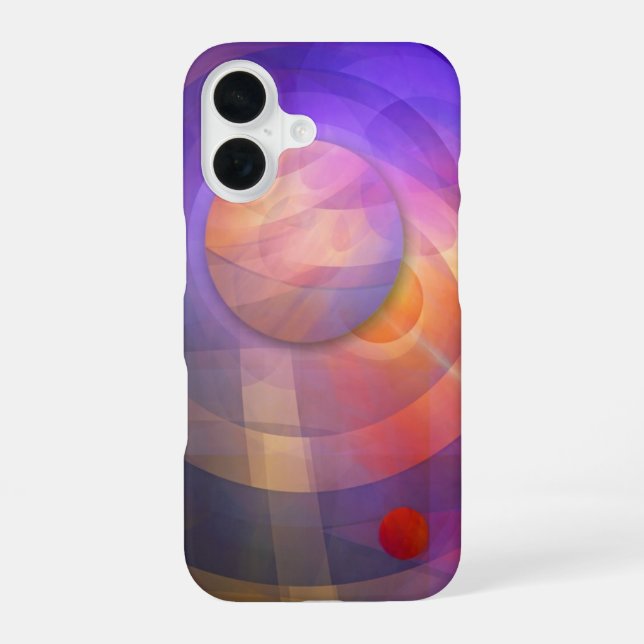 Funda Para iPhone 16 Energía solar, abstracto artístico (Reverso )