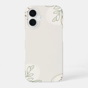Funda Para iPhone 16 Enlace de árbol minimalista de acuarela floral sim