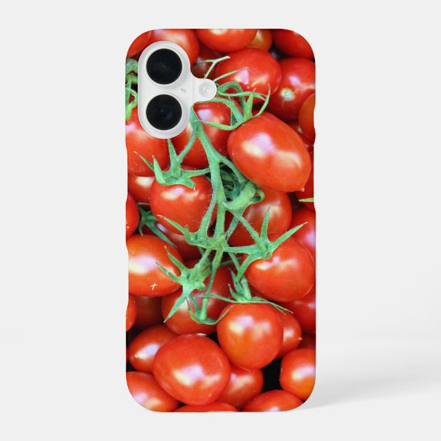 Funda Para iPhone 16 enredaderas de tomate (Reverso )