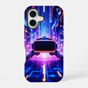 Funda Para iPhone 16 entorno de juego de realidad virtual flotante