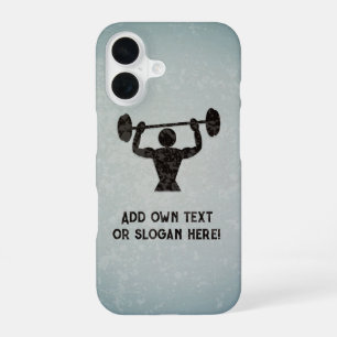 Funda Para iPhone 16 Entrenamiento con pesas - Aspecto de acero galvani