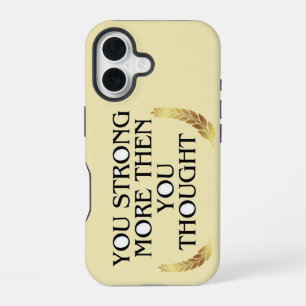 Funda Para iPhone 16 Eres más fuerte de lo que piensas - Golad elegante