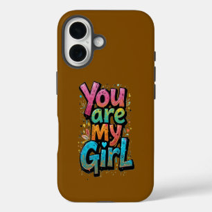 Funda Para iPhone 16 Eres Mi Chica - Vibrante Graffiti De Amor
