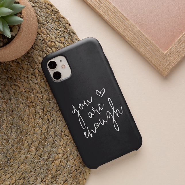 Funda Para iPhone 16 Eres Suficiente | Cita Inspiradora a mano (Subido por el creador)