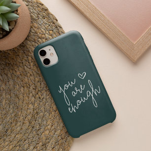 Funda Para iPhone 16 Eres Suficiente   Cita Inspiradora con Letra a Man