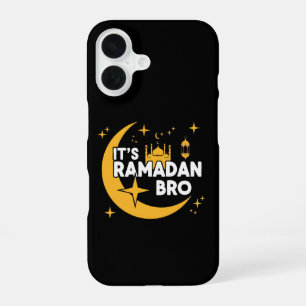 Funda Para iPhone 16 Es Ramadán Hermano Feliz Ayuno Creciente Islámico