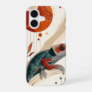 Funda Para iPhone 16 Esbozo artístico de rana - Negrita y llamativo