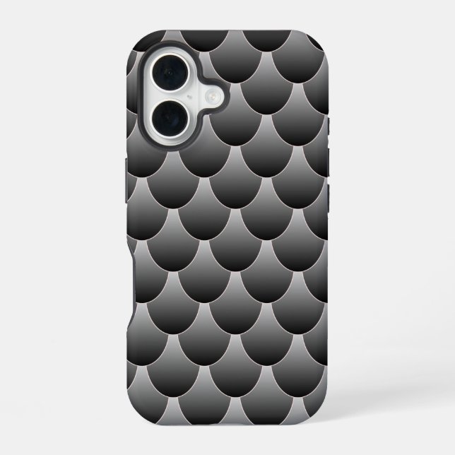 Funda Para iPhone 16 Escalas de negro y gris (Reverso )