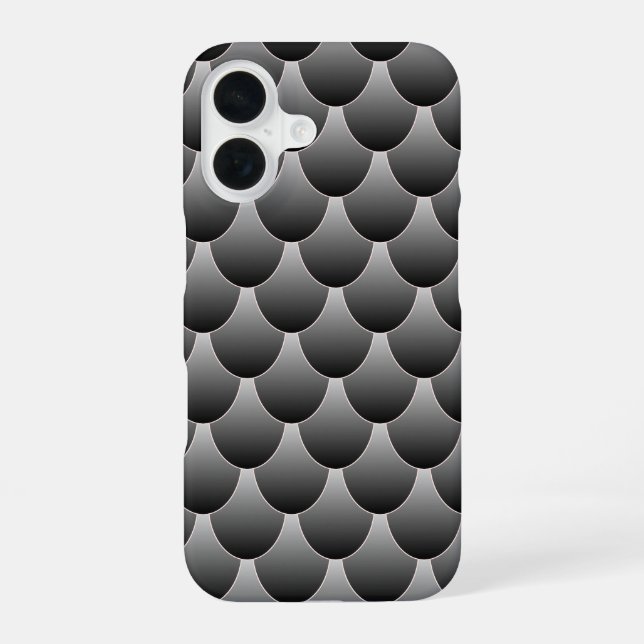 Funda Para iPhone 16 Escalas de negro y gris (Reverso )