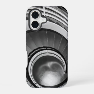 Funda Para iPhone 16 Escalera Circular BW