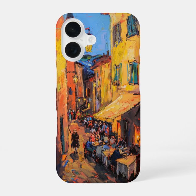 Funda Para iPhone 16 Escena callejera (Reverso )