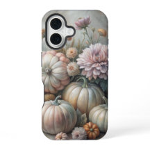 ESCENA VINTAGE DE CALABAZA DE OTOÑO CON FLORES