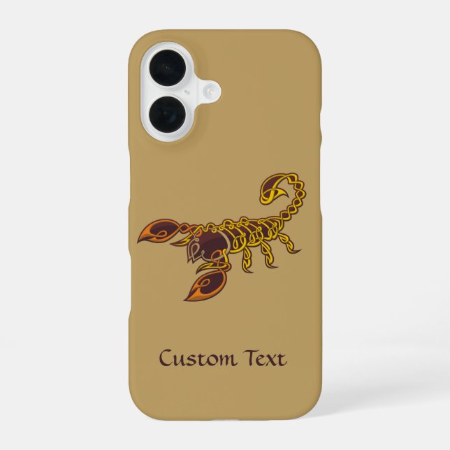 Funda Para iPhone 16 Escorpión de Nudo Celta (Reverso )