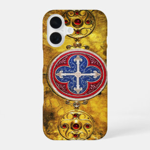 FUNDA PARA iPhone 16 ESCUDO CÉLTICO CON CRUZ DE CONSAGRACIÓN