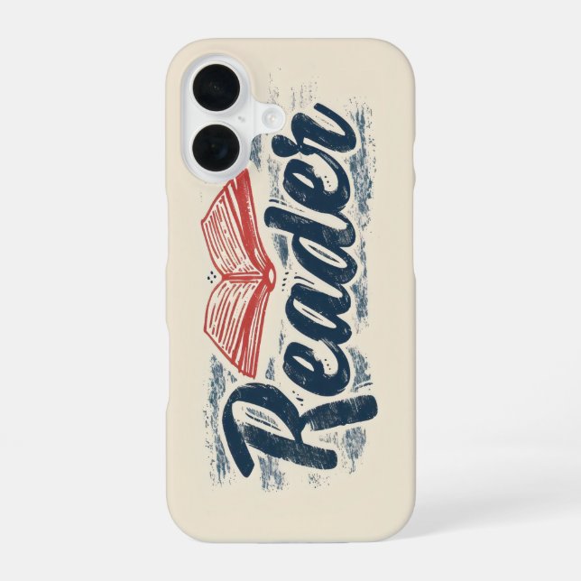 Funda Para iPhone 16 Eslogan de libro de lector (Reverso )