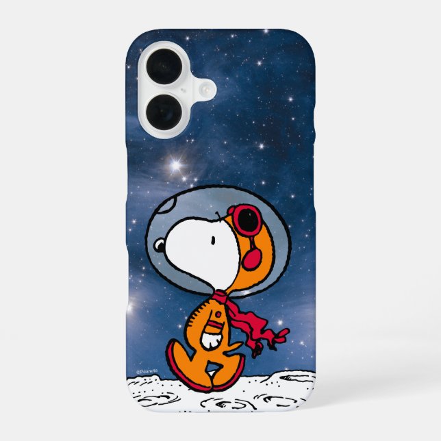 Funda Para iPhone 16 ESPACIO | Astronauta Snoopy (Reverso )