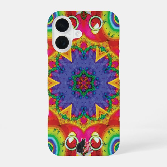 Funda Para iPhone 16 Espejo Caleidoscopio (Reverso )