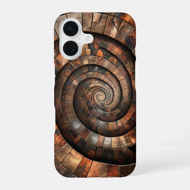 Funda Para iPhone 16 Espiral metálica (Reverso )