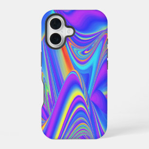 Funda Para iPhone 16 Espíritu de brisa de verano, arte de arcoíris abst
