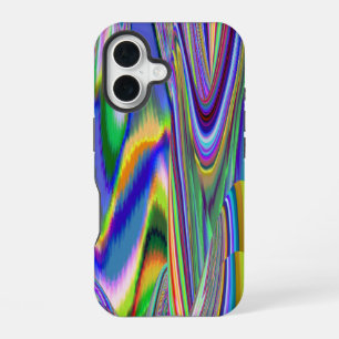Funda Para iPhone 16 Espíritu de brisa de verano, arte de arcoíris abst