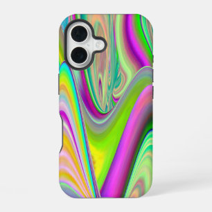 Funda Para iPhone 16 Espíritu de brisa de verano, arte de arcoíris abst