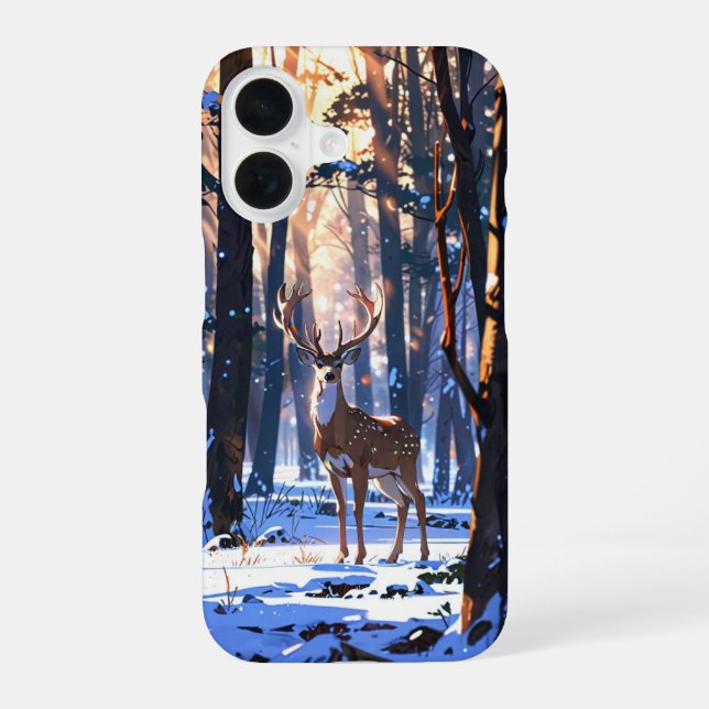 Funda Para iPhone 16 Espíritu de Ciervo de Invierno (Reverso )